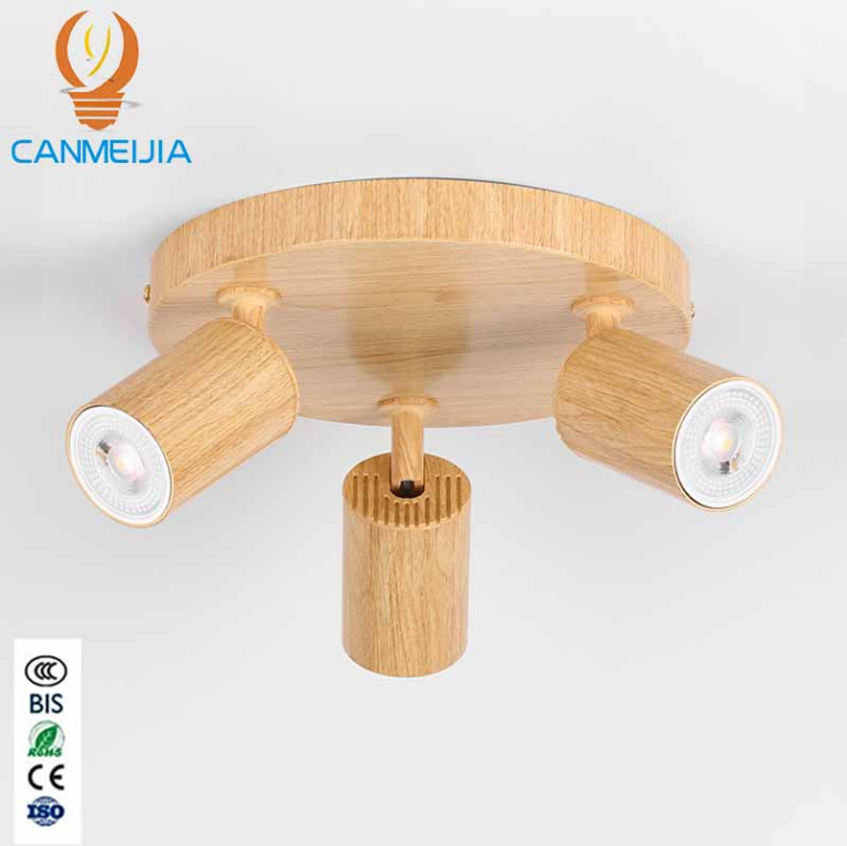 CANMEIJIA  Round ceiling spotlight, straight tube type, GU10 lamp base