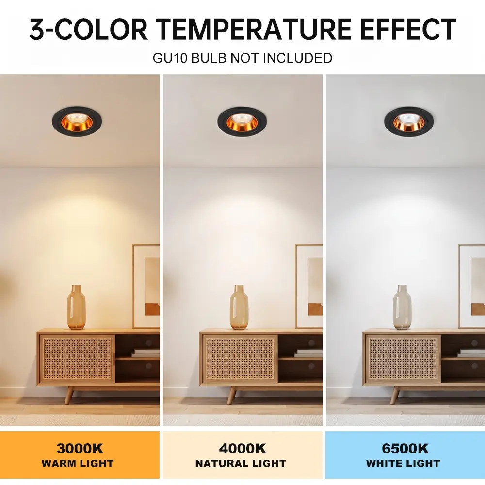 anti-glare recessed spotlight frame