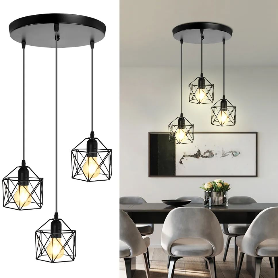 CANMEIJIA chandeliers iron style without a light source E26 light head-CANMEILIGHTS