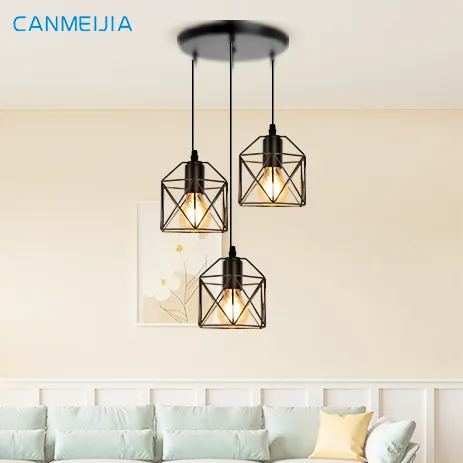 CANMEIJIA chandeliers iron style without a light source E26 light head-CANMEILIGHTS