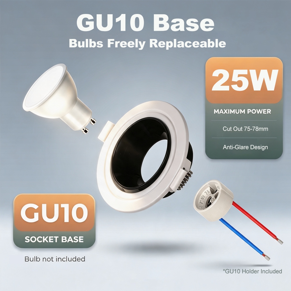 frameless plaster-in downlight brackets manufacturer