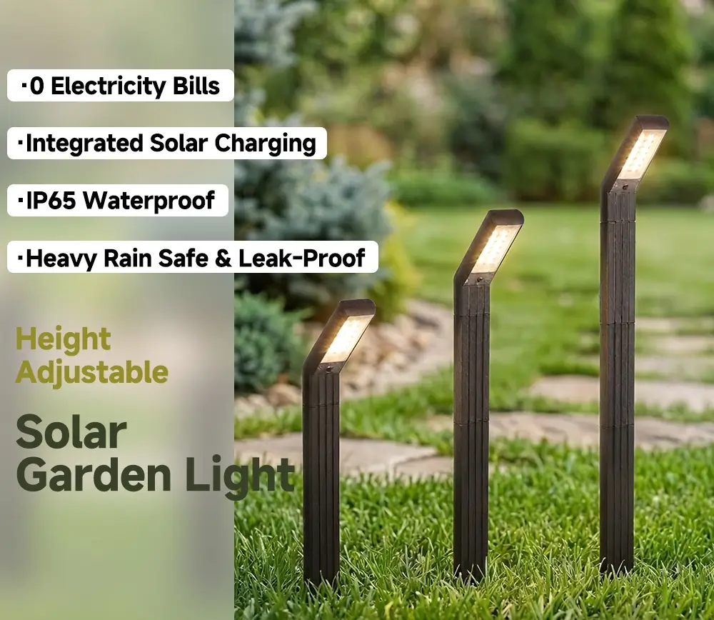 Solar Lawn Light Model 002 – 2-in-1 Ground-Insert/Freestanding Design