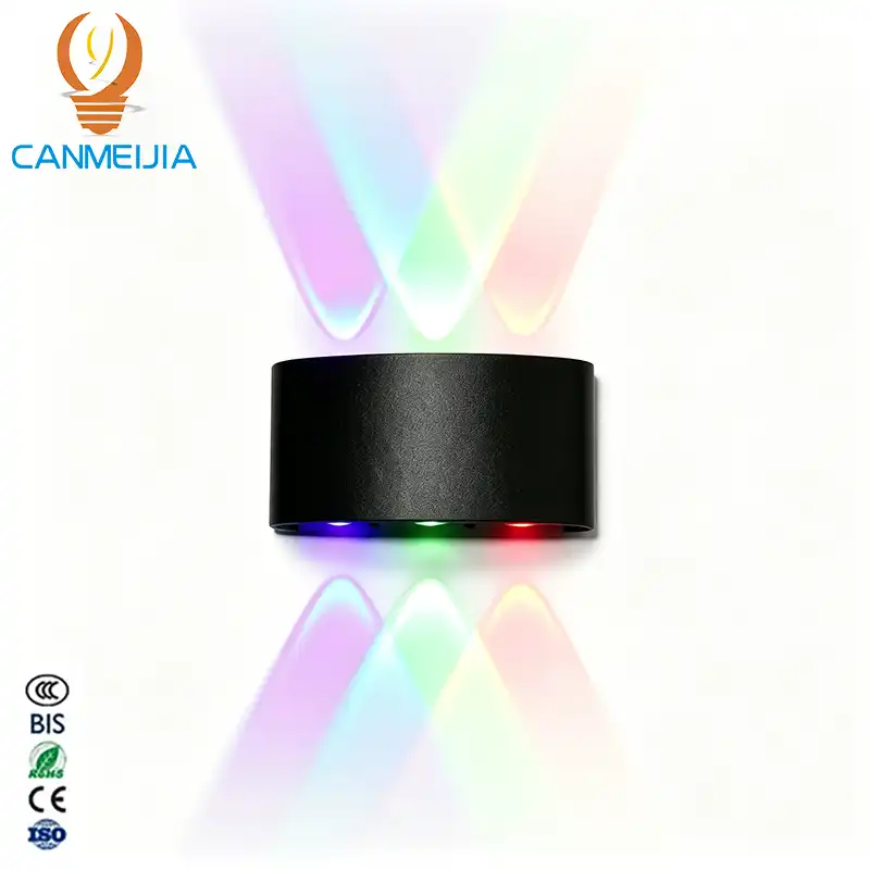 CANMEIJIA Telescope wall lamp, plastic model, black casing, 4W, fixed color light.