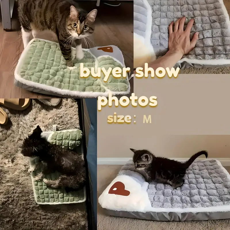 1pc detachable and washable cozy dog bed for winter sleeping soft plush with neck pillow and non slip bottom suitable for dogs and cats details 1