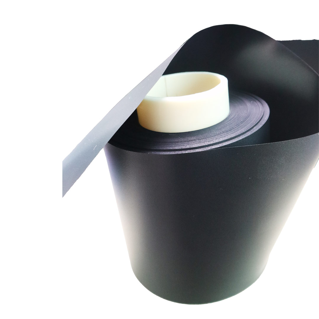Insulation base film 0.43mm scratch resistant black plastic PC polycarbonate sheet flame retardant