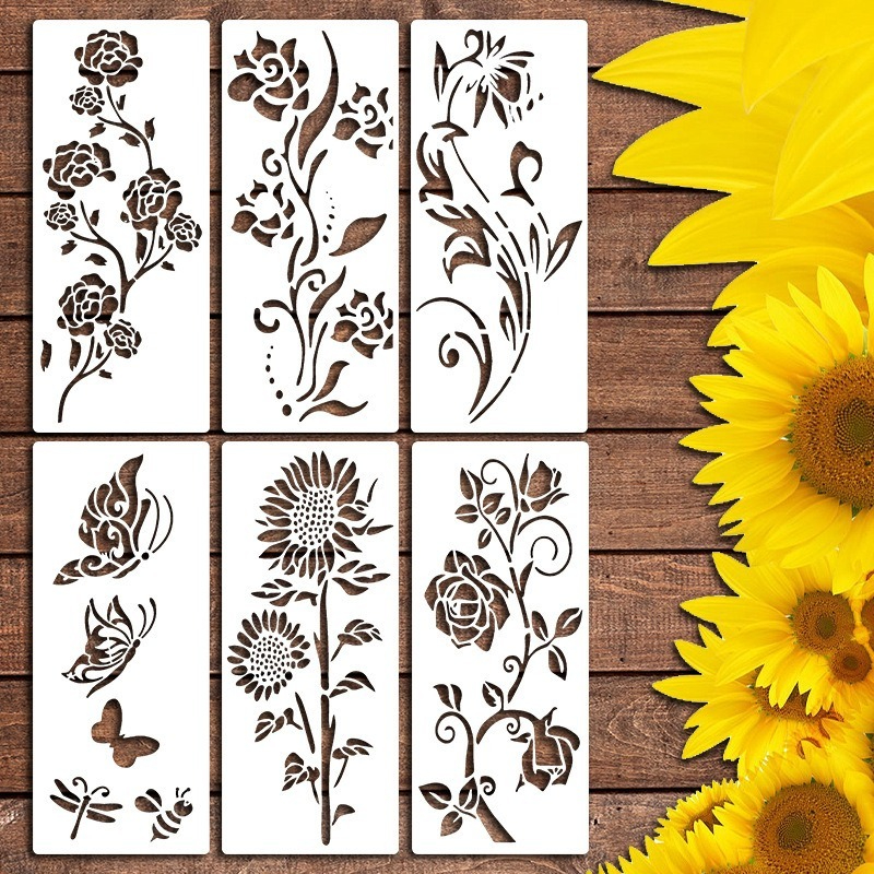 🏡This Week's Special Sale 50% OFF -Garden Fence Large Flower Stencils🌻DIY Decoration