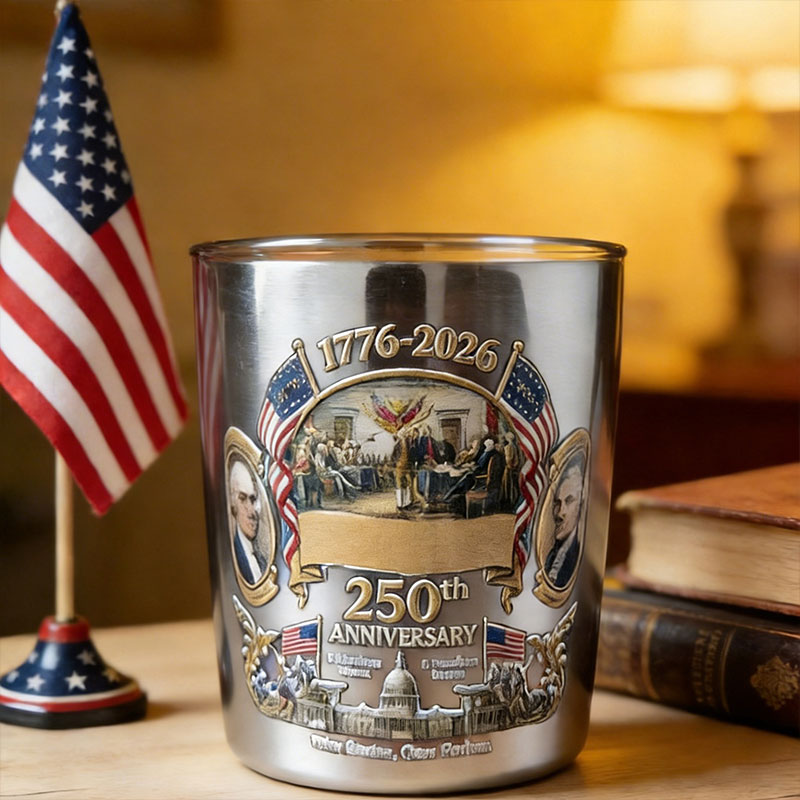 🇺🇸 250th Anniversary Glass Set – 1776-2026 Patriotic Keepsake 🎖️✨
