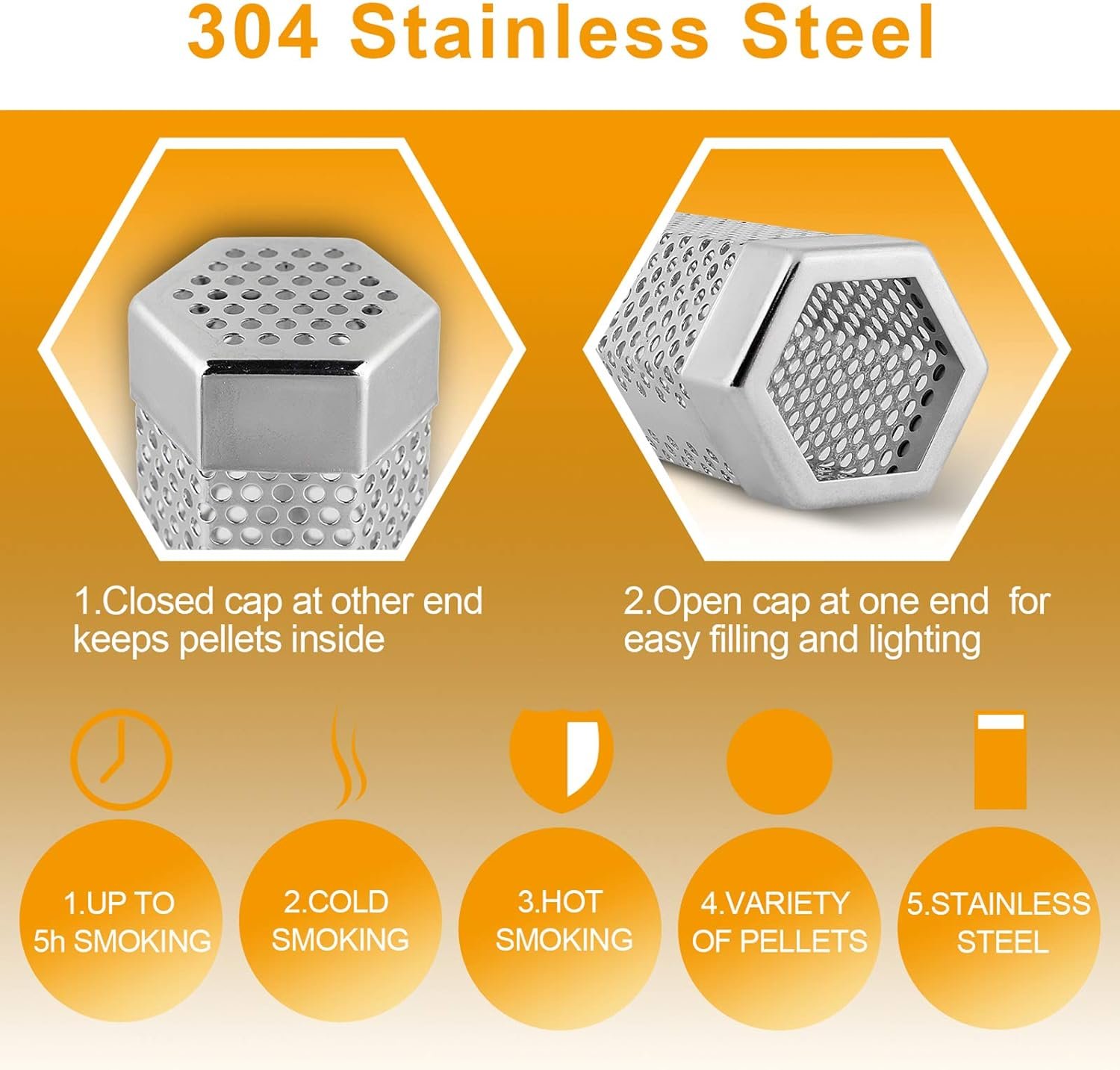 (🔥HOT SALE NOW 49% OFF) - 🔥12" Pellet Smoker Tube for All Grill or Smoker