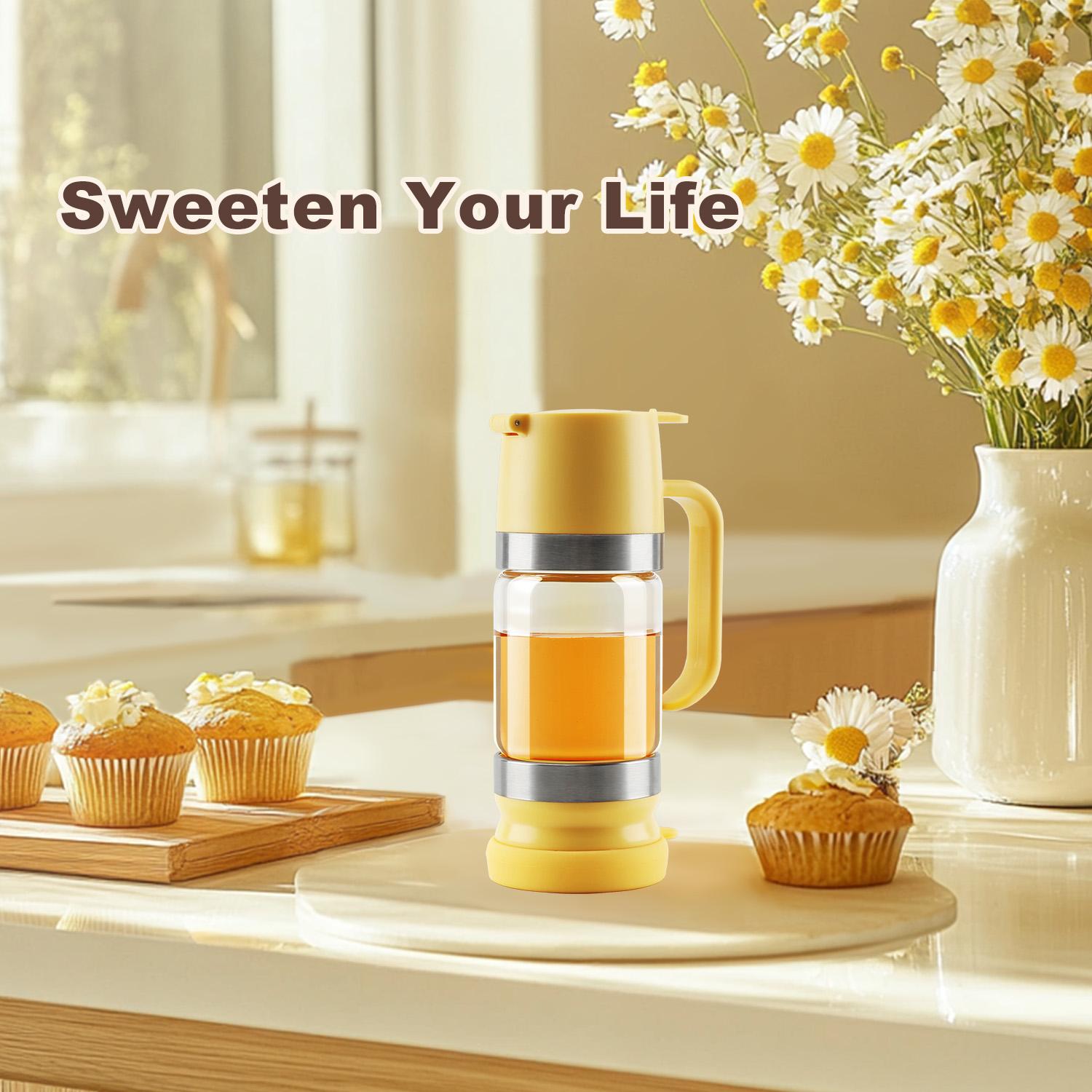 Honey Dispenser No Drip with Base