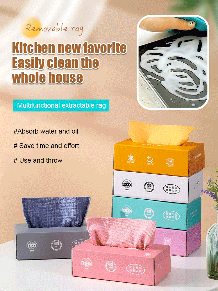Kitchen Cleaning Disposable Rags Household Dishcloths
