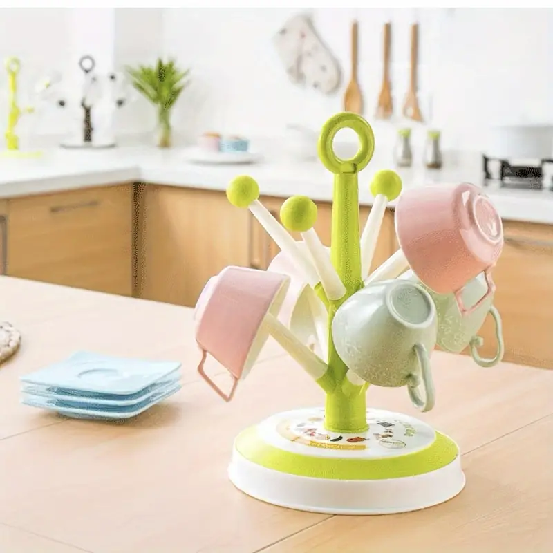 Creative Tree Drain Rack Kitchen Organizer Shelf 