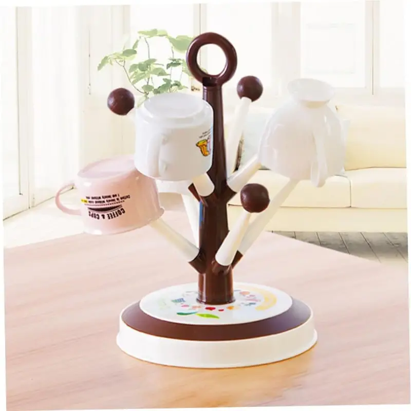 Creative Tree Drain Rack Kitchen Organizer Shelf 