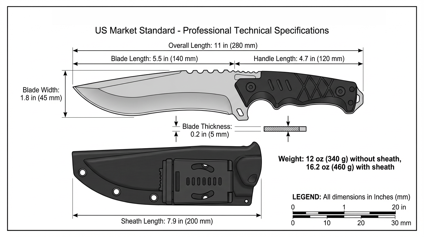 GripPro Tactical Outdoor Knife – Born to Conquer, Engineered for Precision 