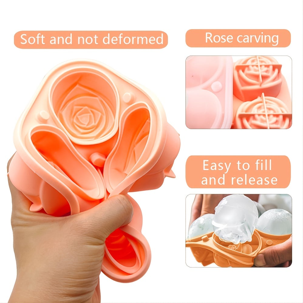 👍Buy 2 Get 1 Free🧊Rose Ice Cube Mold