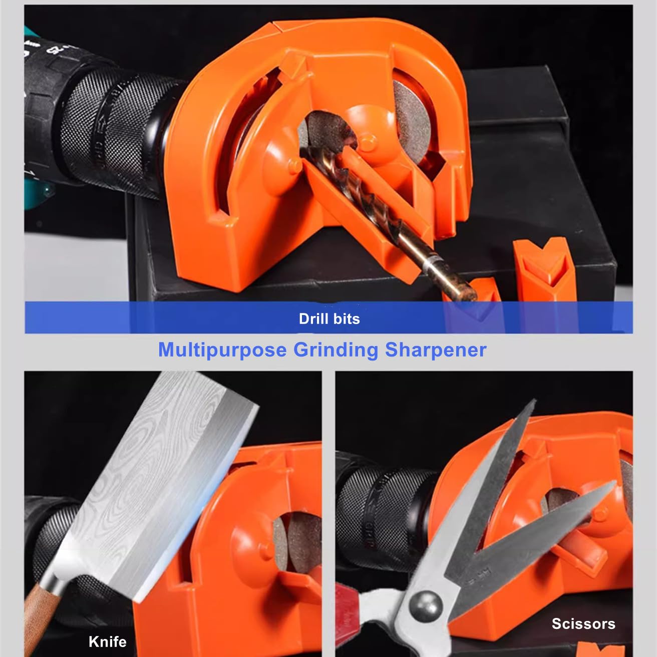 Multipurpose drill sharpener