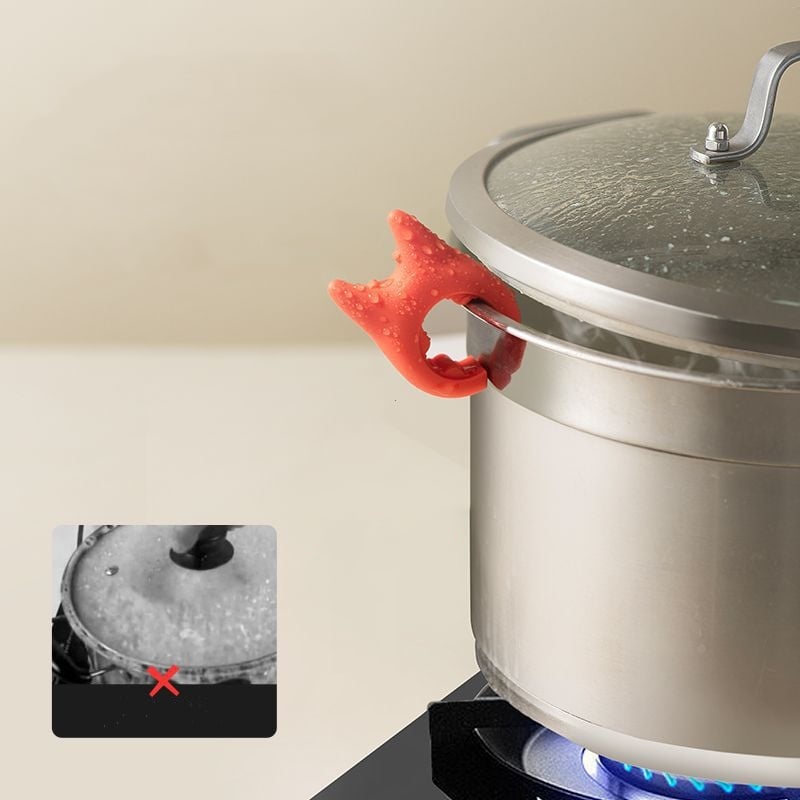 Silicone Pot Clip Spoon Rest