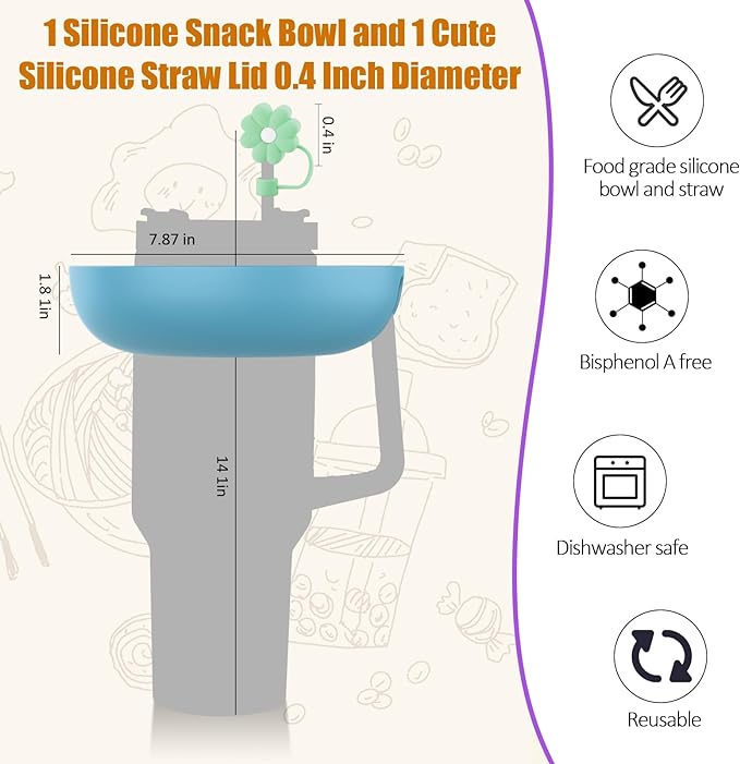 Stanley Cup Snack Bowl with Handle