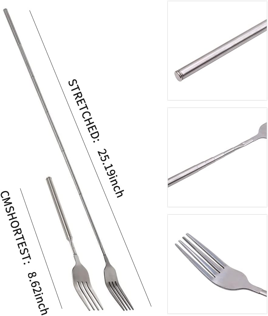 BBQ Fruit Dessert Long Handle Fork Cutlery