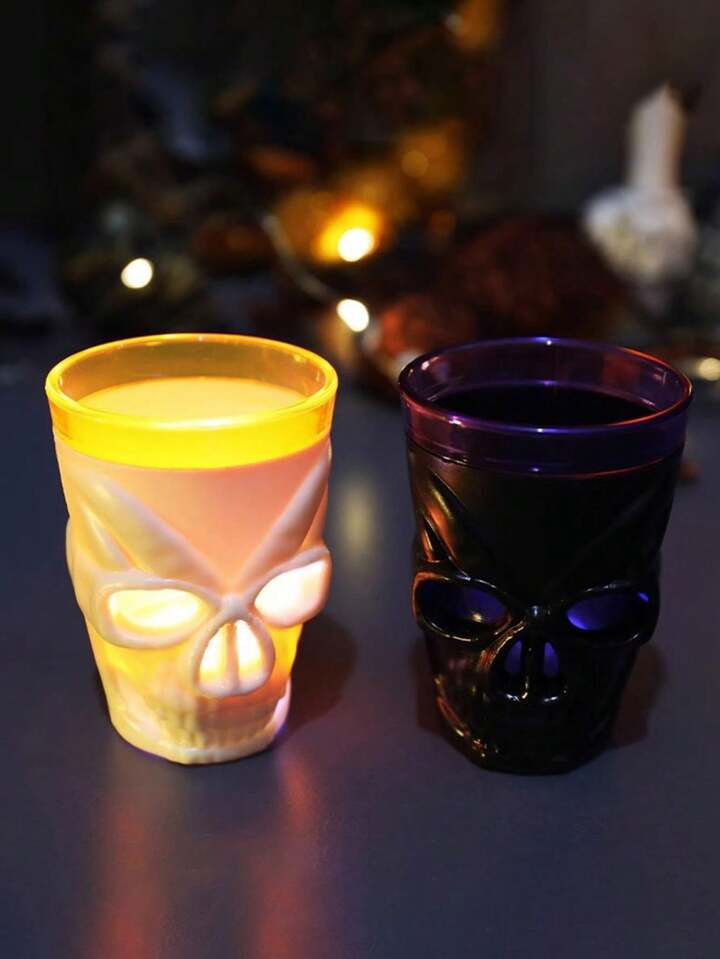 LED Skull Wine Glass