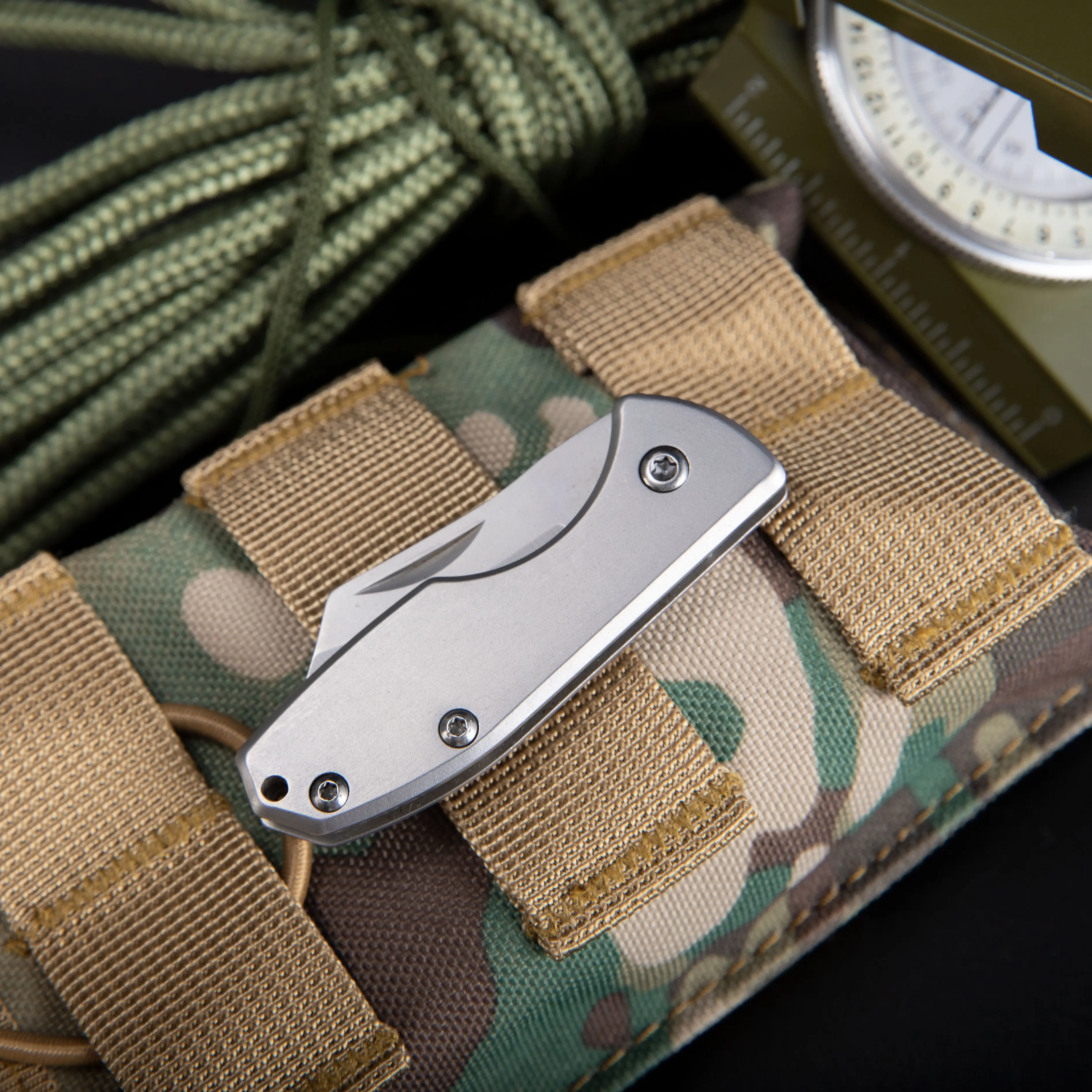 Mini Folding Pocket Knife, EDC Tiny Package Knife, KeyUnity, Stainless Steel, Ultra Compact and Lightweight for Daily Carry tools and gadgets,Father's Day Gift,navajas para hombres trabajo