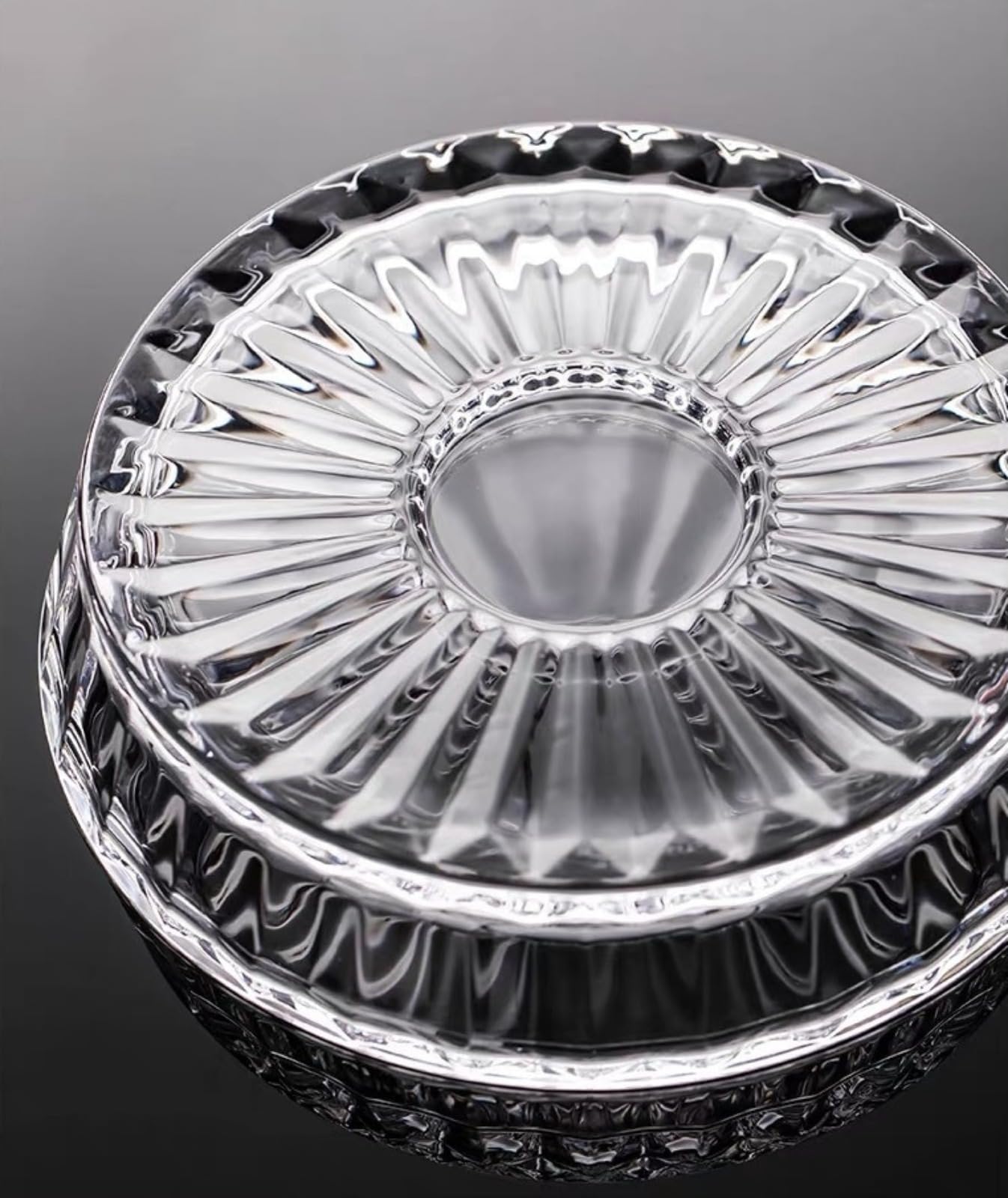 Rotating Crystal Whiskey Tumbler Glass