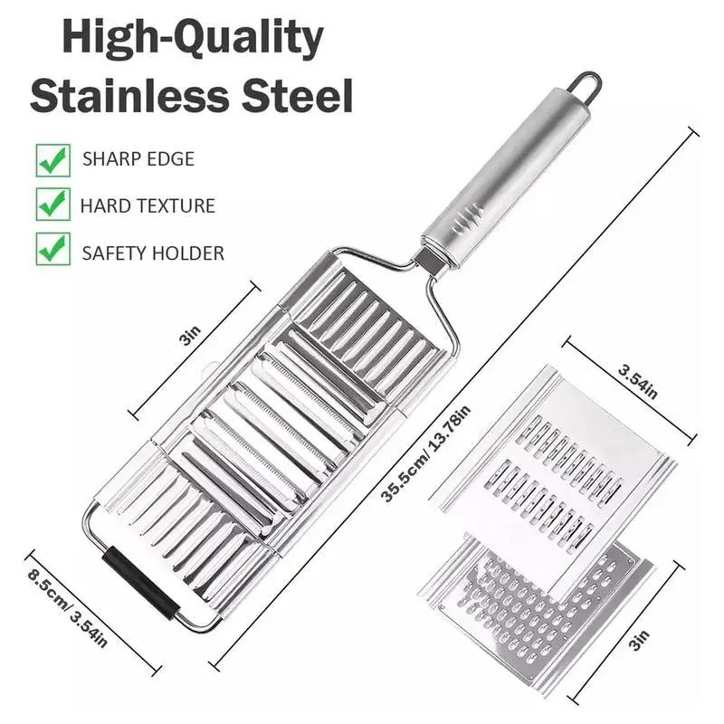 Stainless Steel 4 in 1 Multi-Purpose Vegetable Slicer