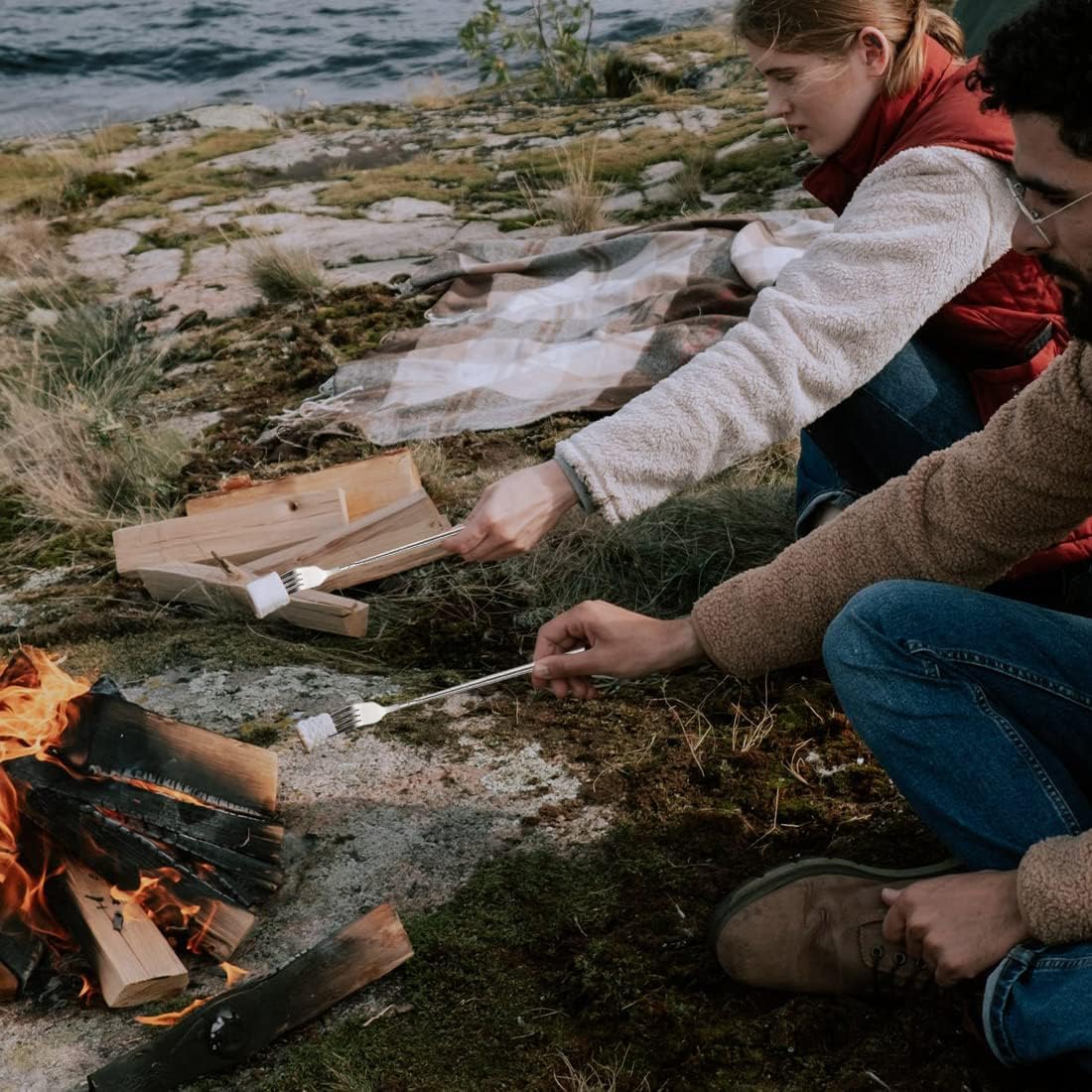 BBQ Fruit Dessert Long Handle Fork Cutlery