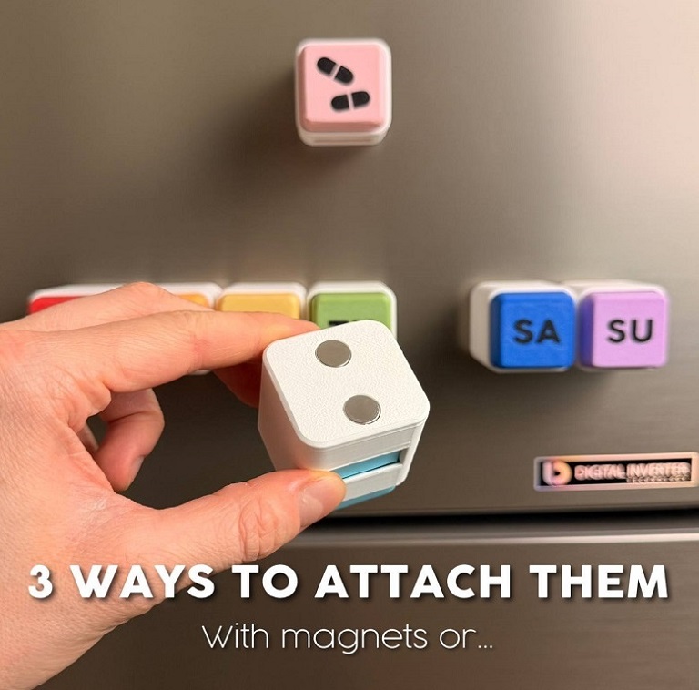 A sleek, fully 3D-printed dispenser designed Add a touch of color to your daily life