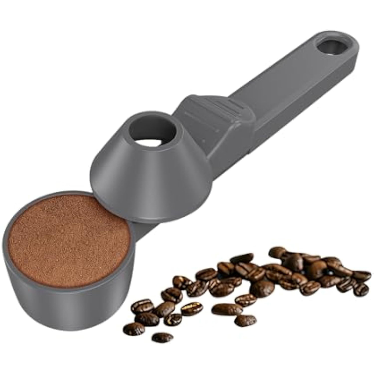 The "No-Mess" 2-in-1 Coffee Scoop & Funnel | Precise Measuring Spoon with Leveler