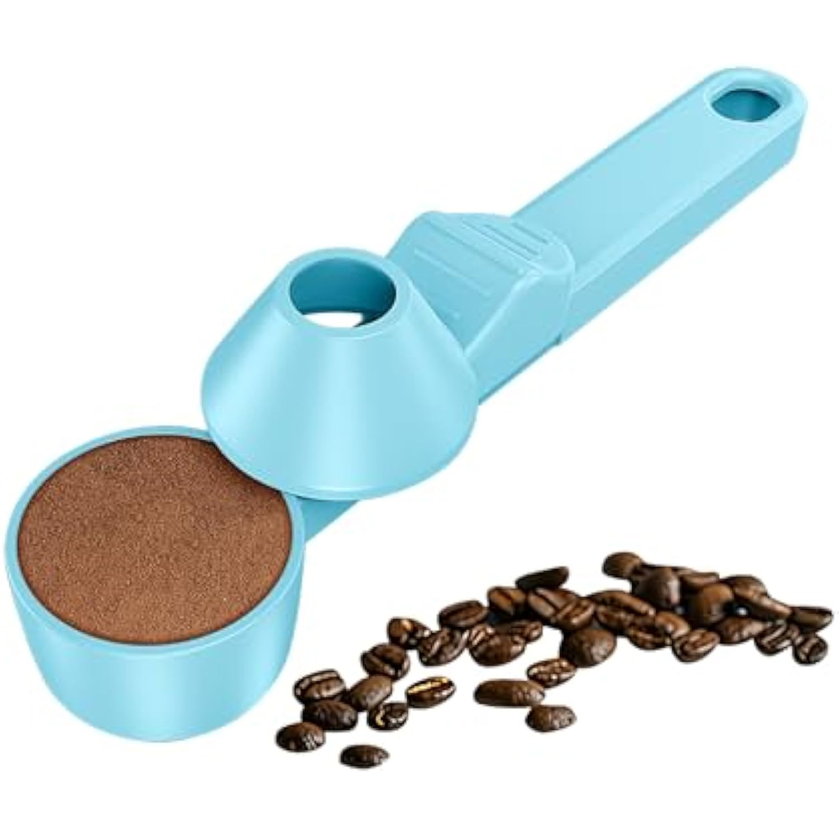 The "No-Mess" 2-in-1 Coffee Scoop & Funnel | Precise Measuring Spoon with Leveler
