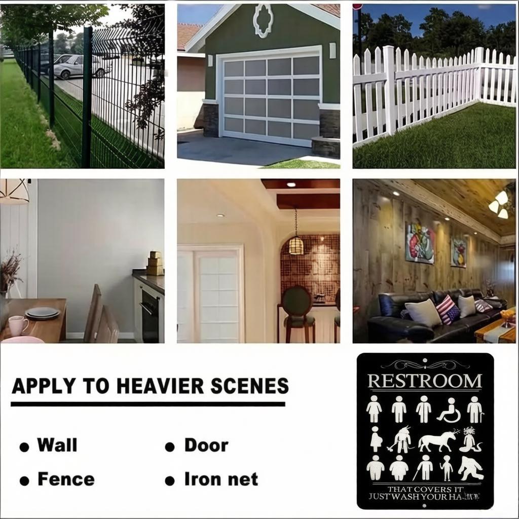 🚽Vintage Funny Restroom Metal Sign