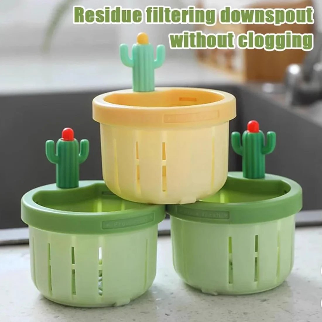 🔥LAST DAY 49% OFF-2024 New Upgraded Cactus Sink Strainer