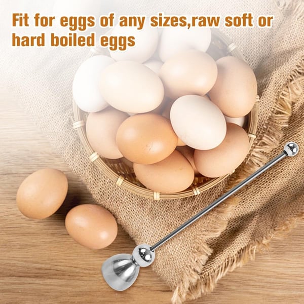 🔥Last Day Promotion - 49% OFF🎁Stainless Steel Egg Cracker Tool🍳🥚