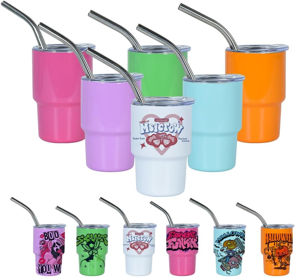 Tumblers Blank Stainless Steel Cute Shot Glasses Set