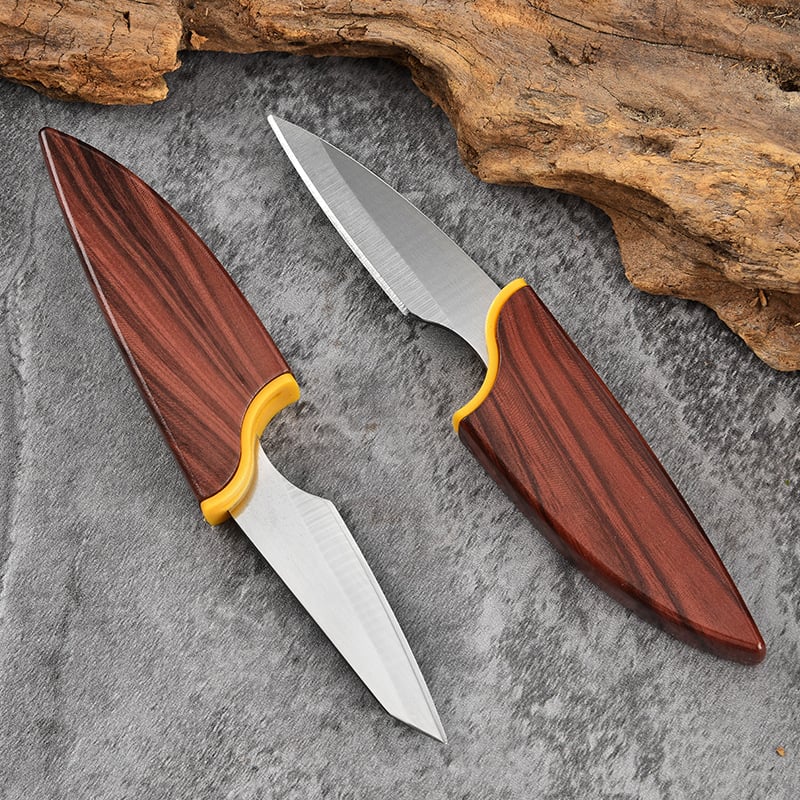 🎁 Father's Day Deal -2 in 1 Fruit Knife with Wooden Handle