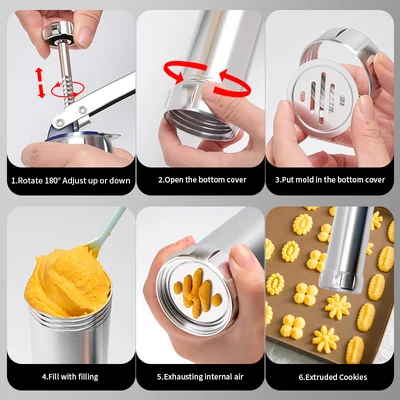 2023 Upgrade Aluminum Cookie Maker Press Kit