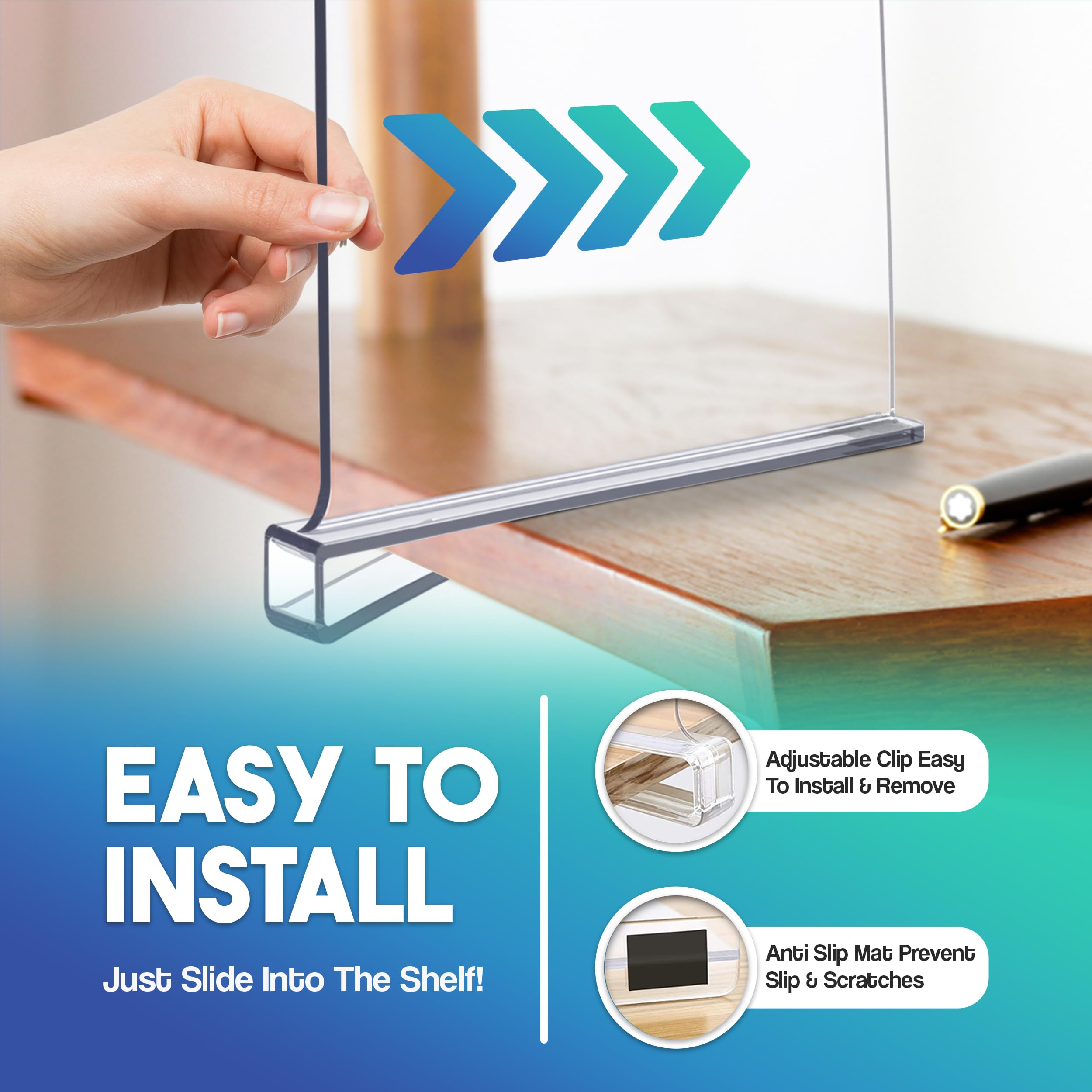 Acrylic Shelf Dividers for Closet Organization