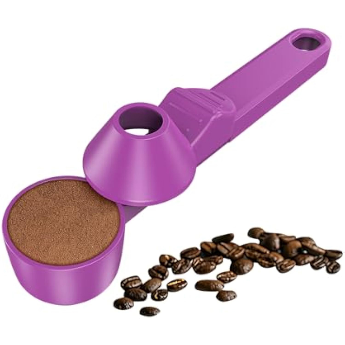 The "No-Mess" 2-in-1 Coffee Scoop & Funnel | Precise Measuring Spoon with Leveler