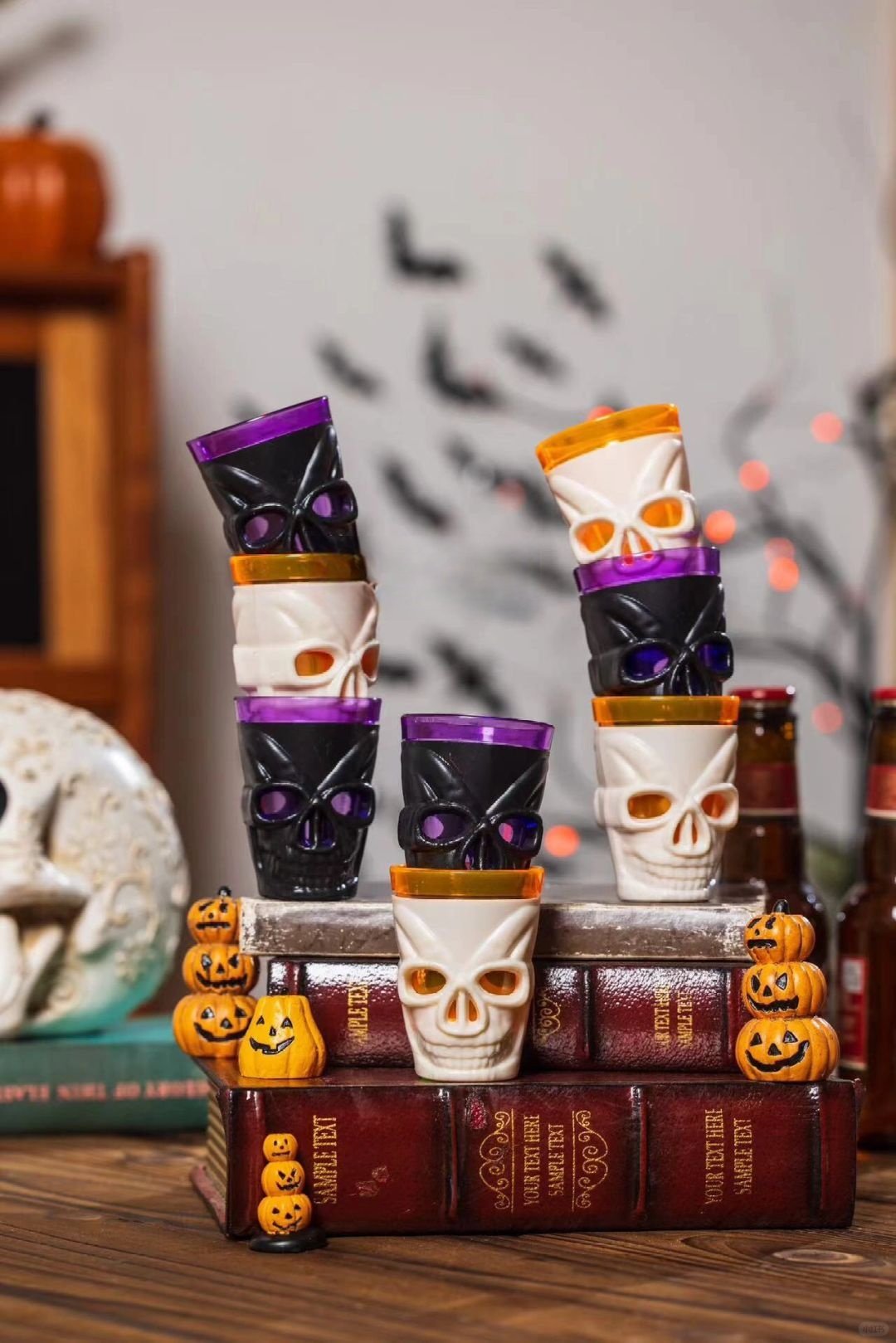 LED Skull Wine Glass