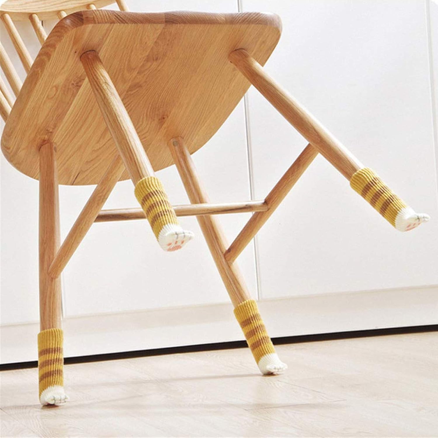  Chair Leg Socks Cat Paw Chair Leg Covers Elastic Furniture Feet Socks