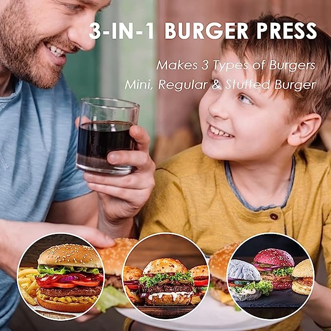 3-IN-1 BURGER PRESS