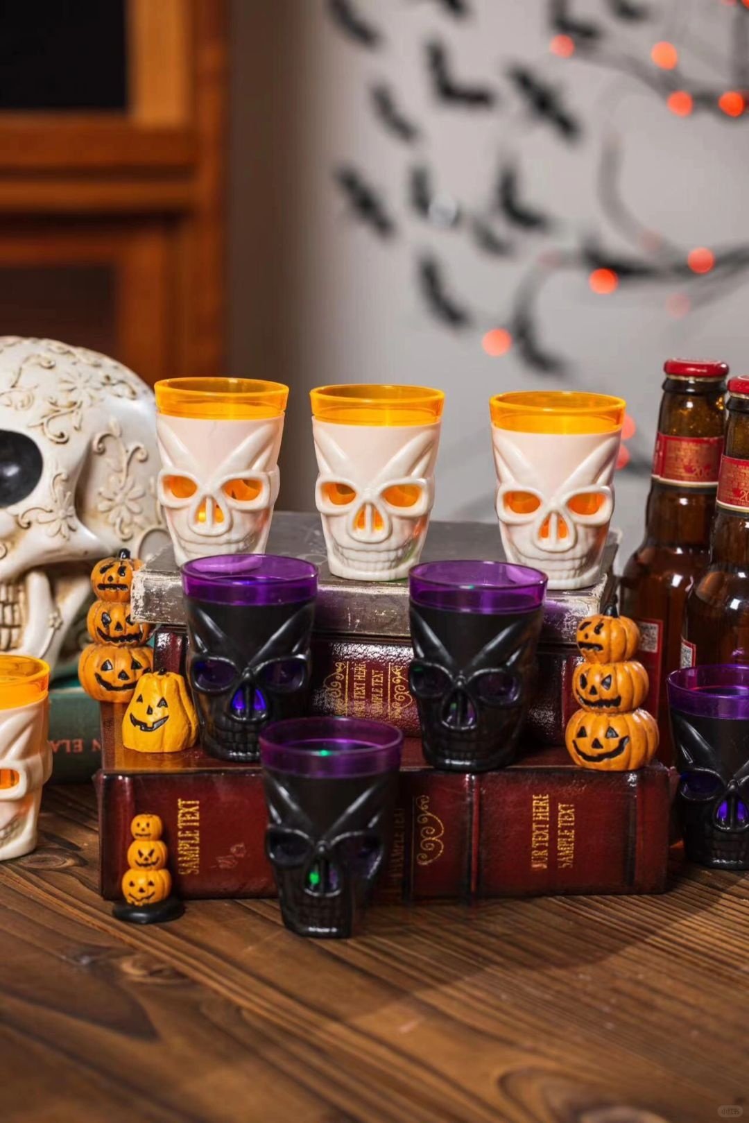 LED Skull Wine Glass