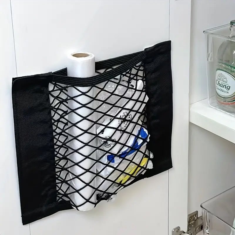 🌸Plastic Bag Storage Mesh Bag (With adhesive tape)
