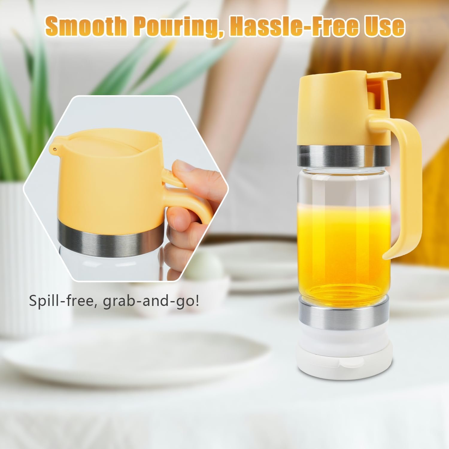 Honey Dispenser No Drip with Base