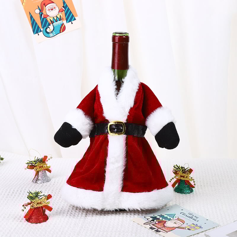 Christmas Decorative Santa Wine Bottle Cover