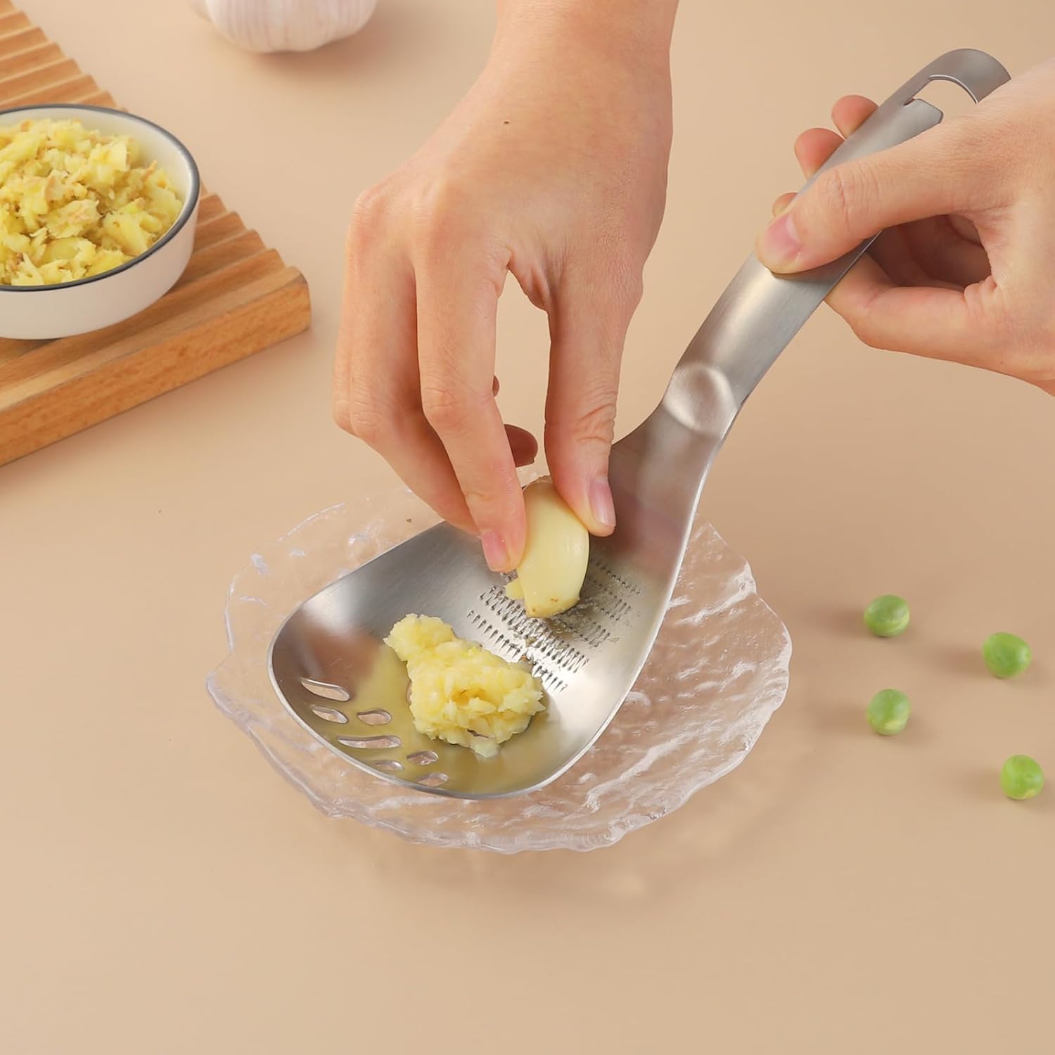 5-in-1 Multi-Function Kitchen Spoon – Slotted, Grater, Egg Separator, Masher & Bottle Opener