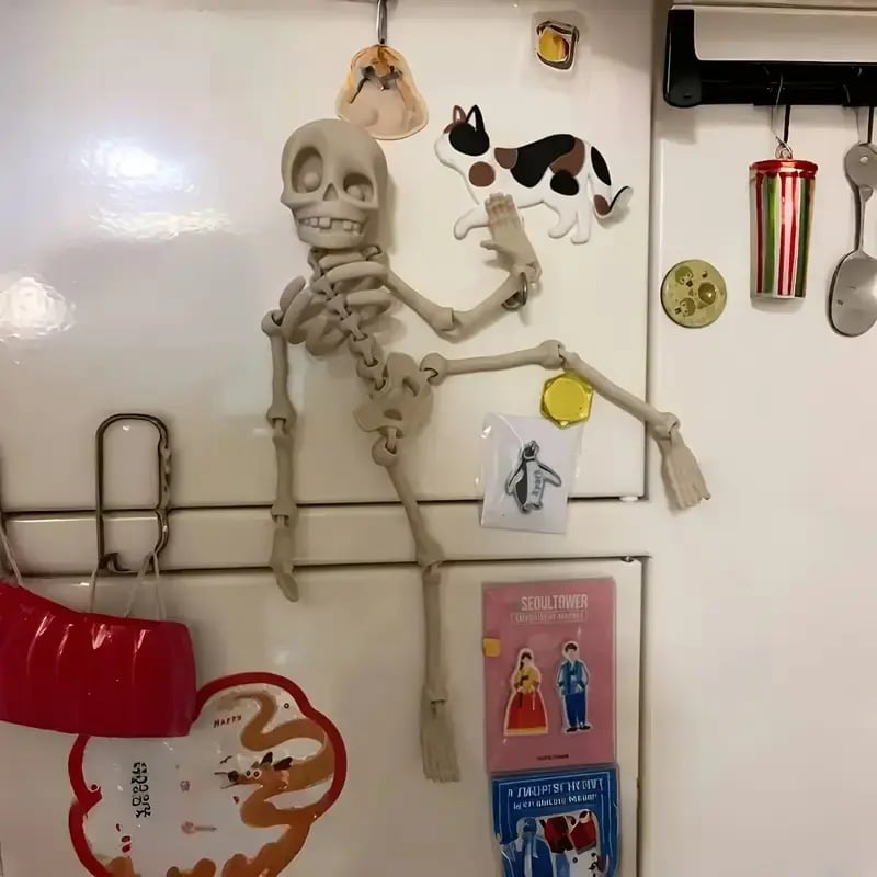3D Printed Vintage Skeleton Magnetic Figurine 🎃