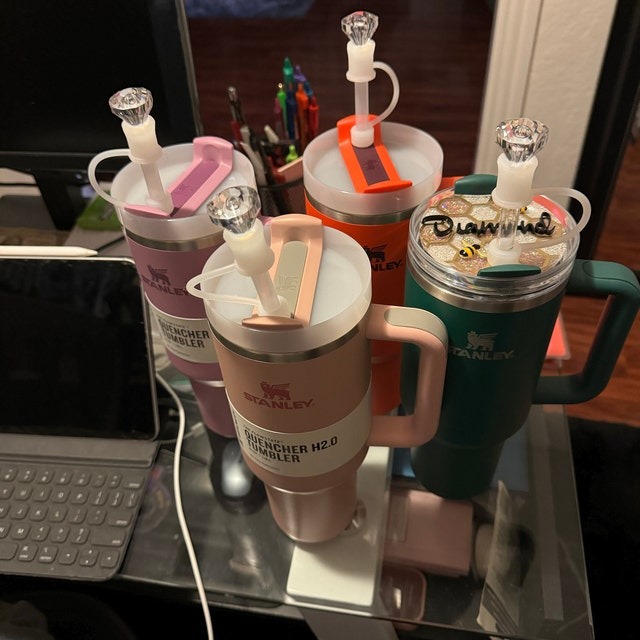 ✨💎Diamond Straw Silicone Cap