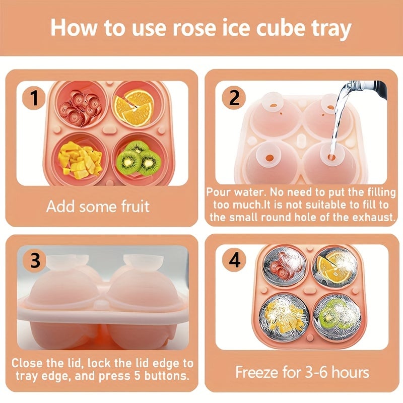 👍Buy 2 Get 1 Free🧊Rose Ice Cube Mold