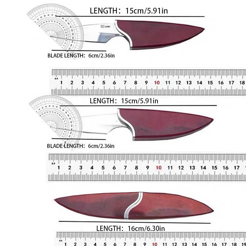 🎁 Father's Day Deal -2 in 1 Fruit Knife with Wooden Handle